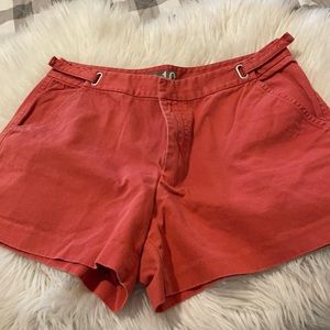 J crew women’s shorts size 10. Deep orange color